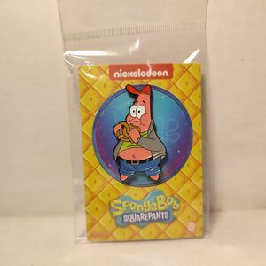 Spongebob Squarepants Patrick Star Eating A Pretzel Enamel Pin Collectible Badge